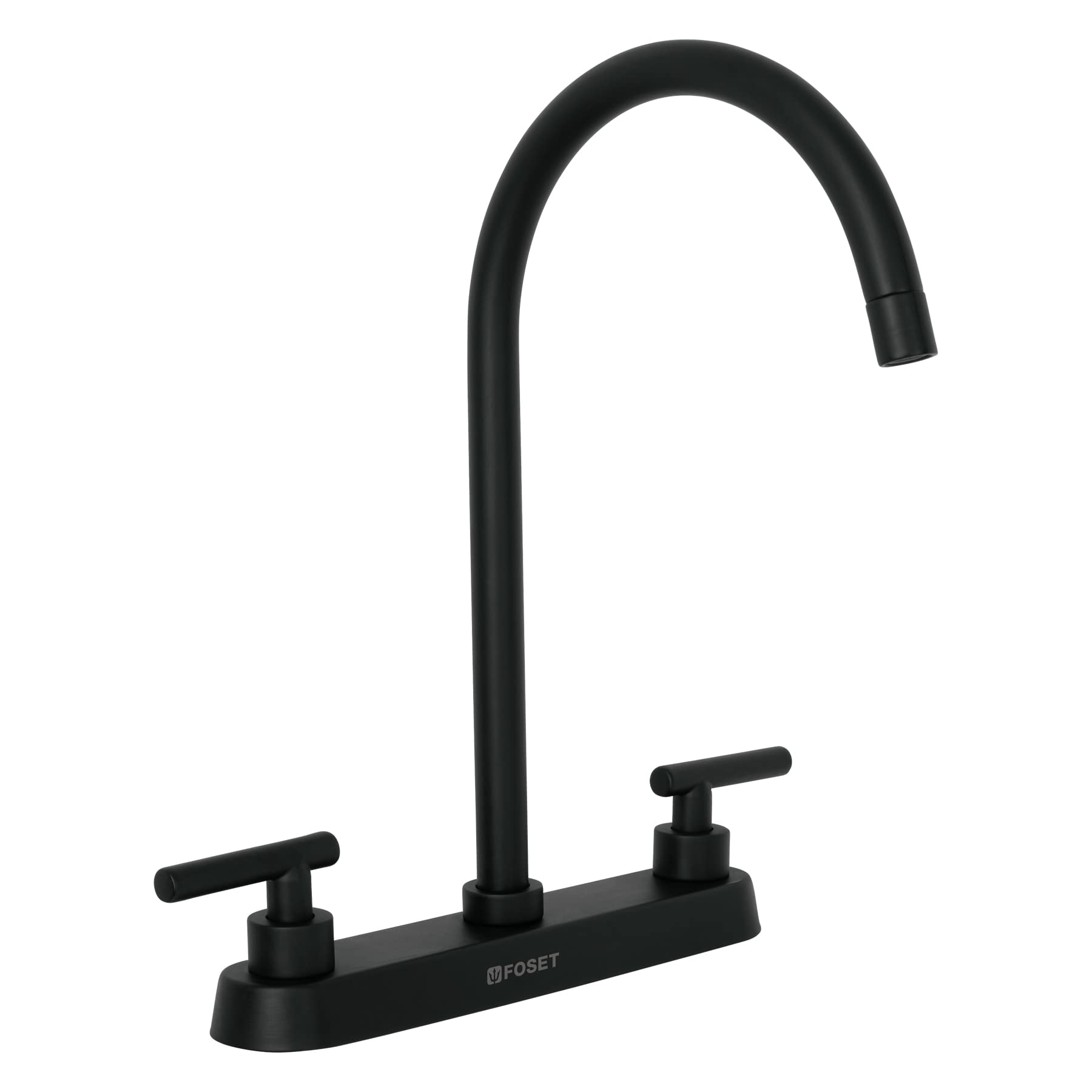 Foset Tubig TBF-82M, Mezcladora para fregadero, manerales palanca, negro mate