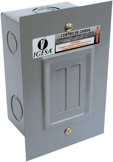 NOSA Centro DE Carga ELECTRICO 2 Polos para EMPOTRAR 50A TERMOMAGNETICOS