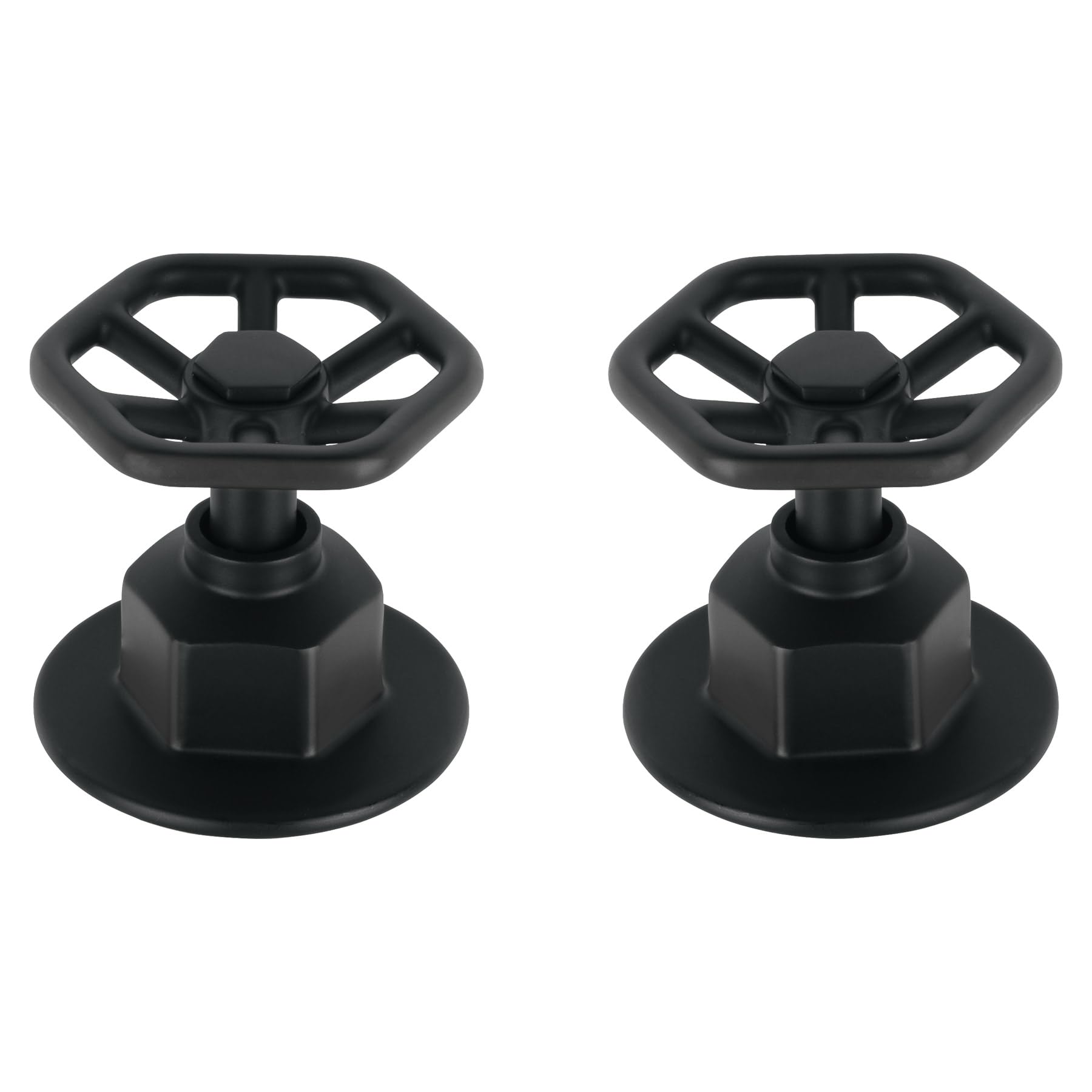 Foset Tubig TBMR-61M, Juego de 2 manerales para regadera tipo volante color negro líneaTubig