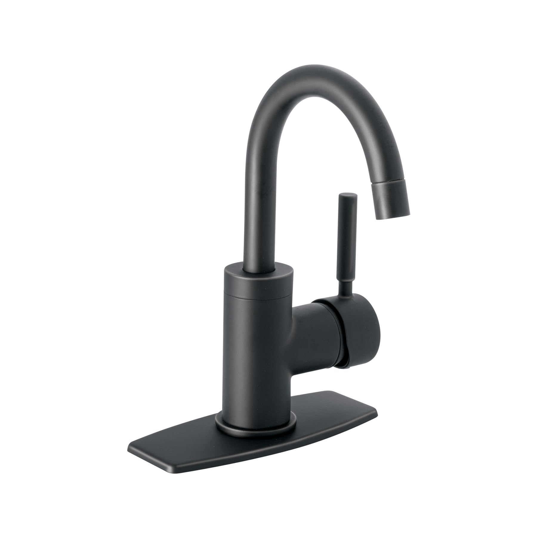 Foset Tubig TBM-45M, Monomando corto para lavabo, negro mate