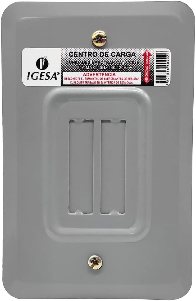 NOSA Centro DE Carga ELECTRICO 2 Polos para EMPOTRAR 50A TERMOMAGNETICOS