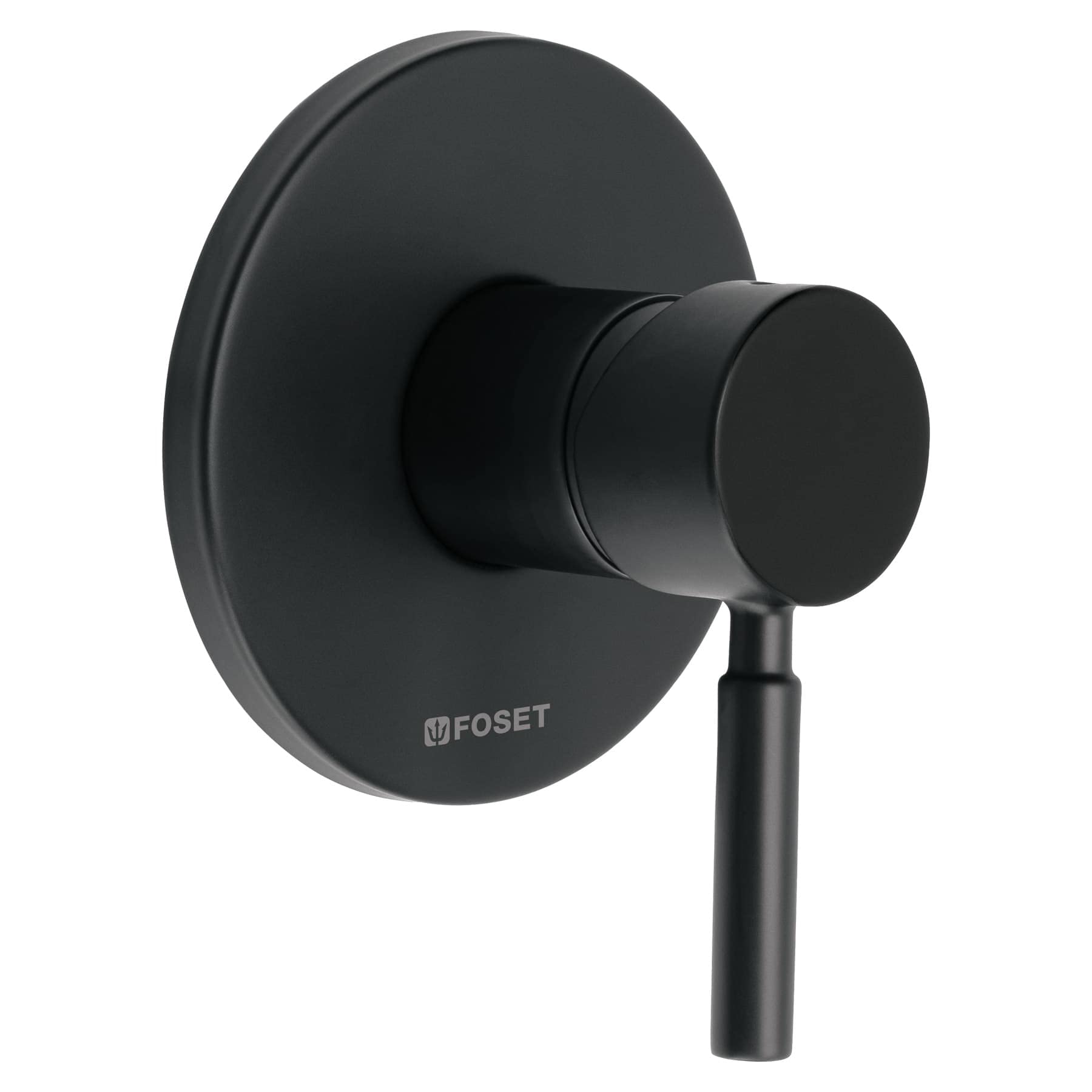 Foset Tubig TBM-71M, Monomando para regadera, negro mate