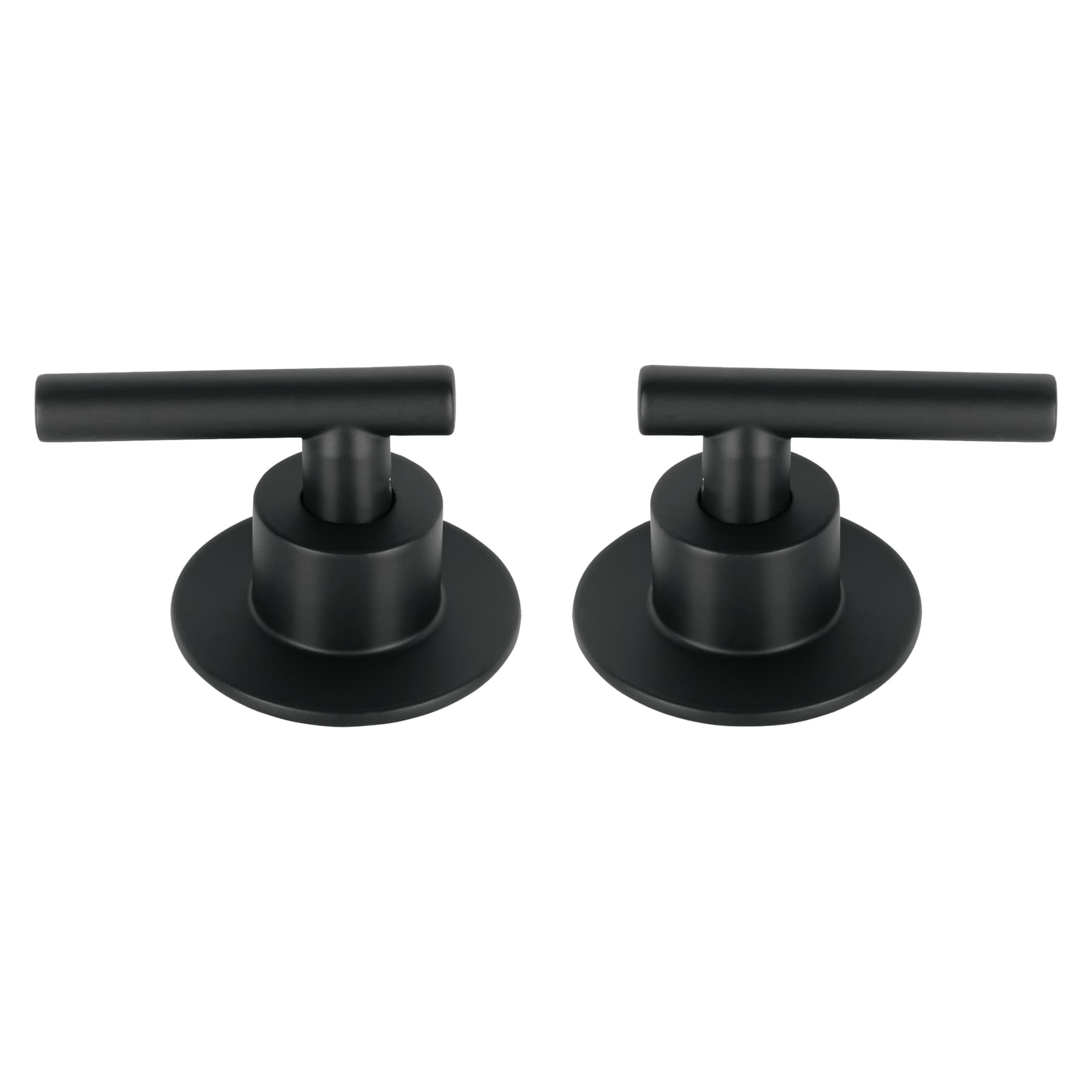 Foset Tubig TBMR-62M, Juego de 2 manerales para regadera palanca color negro líneaTubig