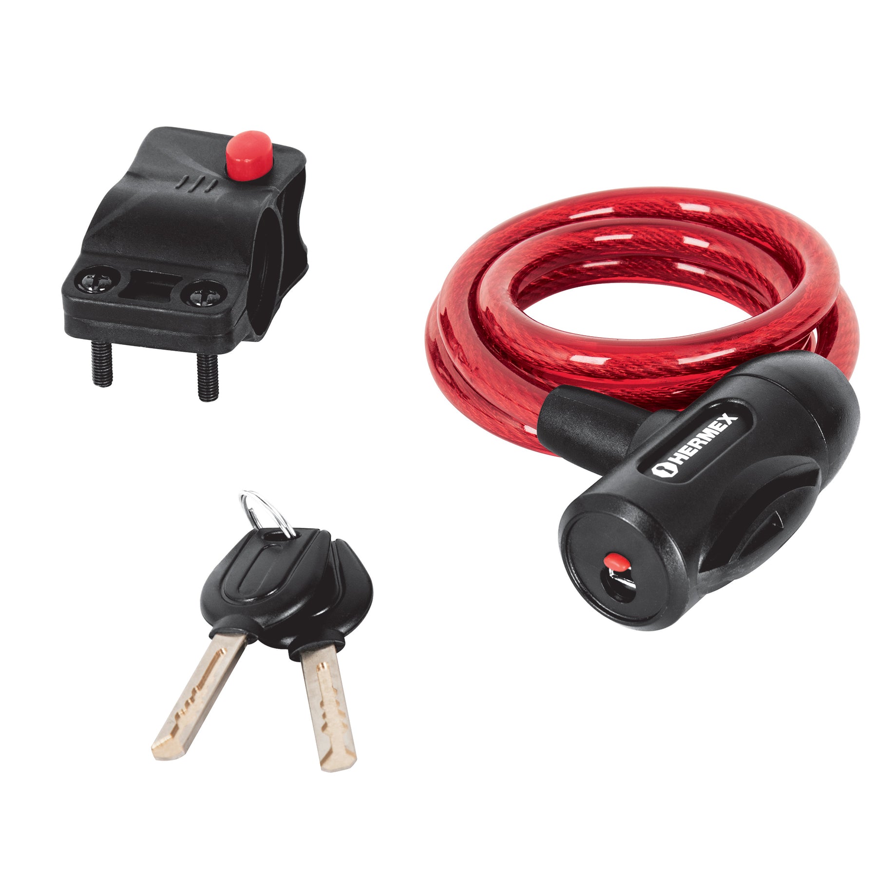 Hermex CB-10, Candado de cable con llave, 10 mm X 1.0 m