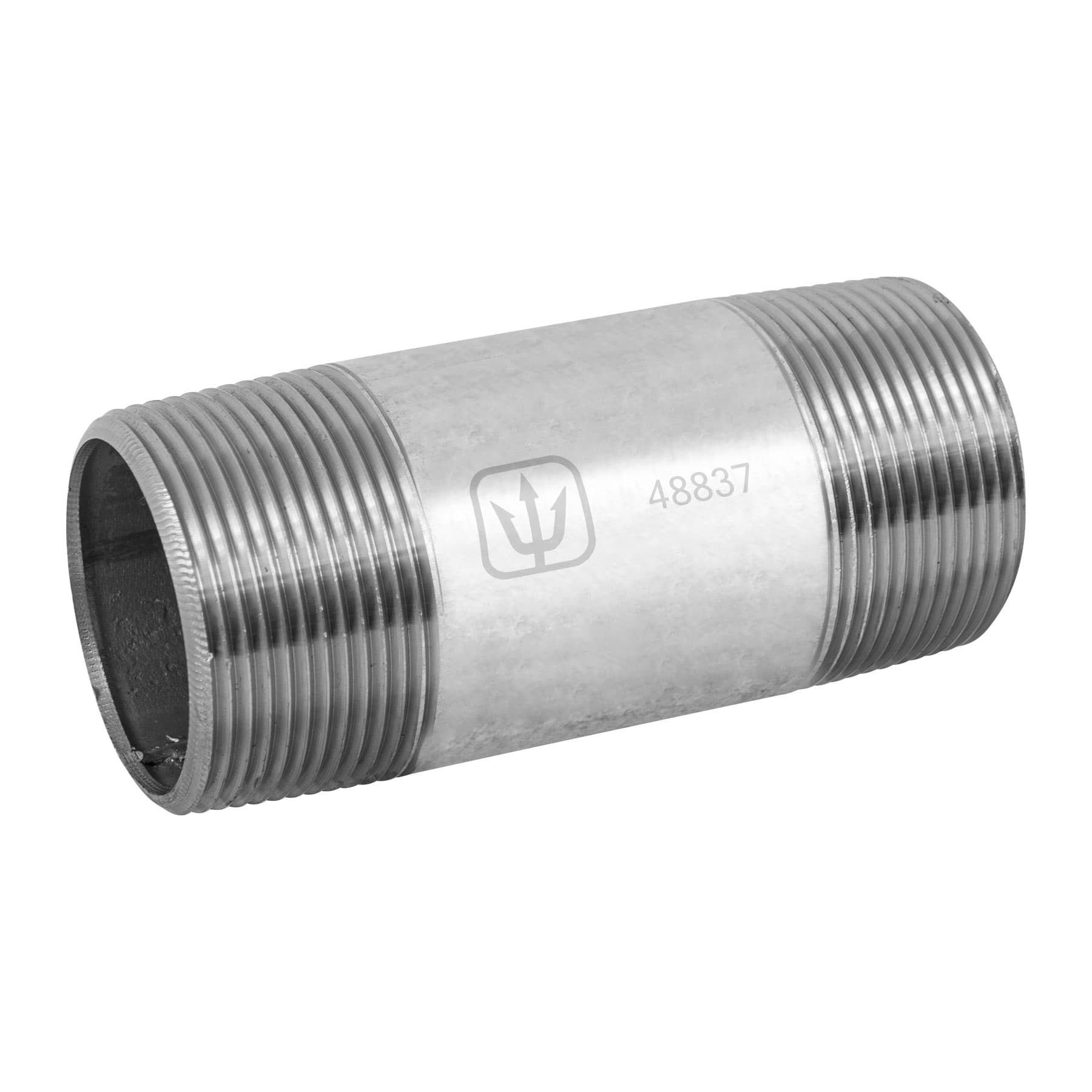 Niple, acero galvanizado, 1-1/2 x 4', cedula 40 Foset