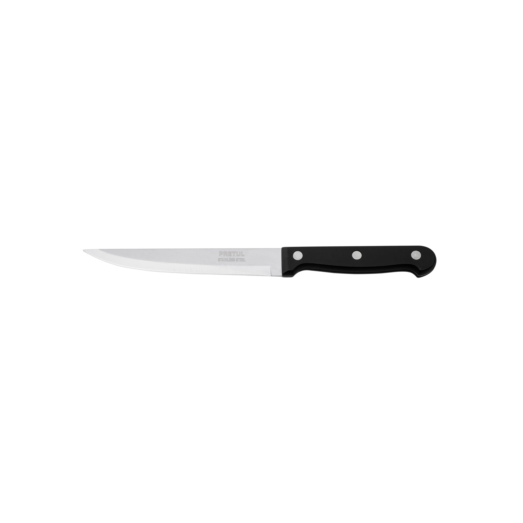 Pretul CUCH-P53, Cuchillo para asado liso, mango plástico, 5″