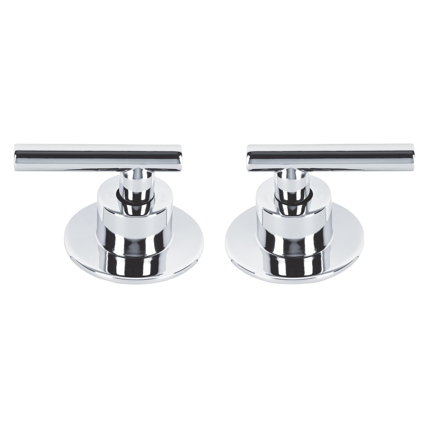 Foset Tubig TBMR-62, Juego de 2 manerales para regadera palanca color cromo línea Tubig