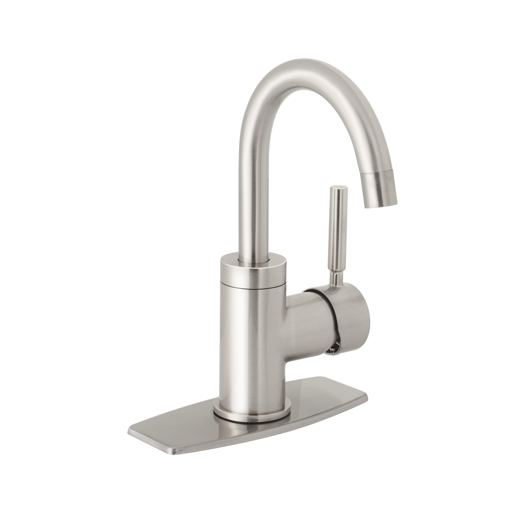 Foset Tubig TBM-45N, Monomando corto para lavabo, satín