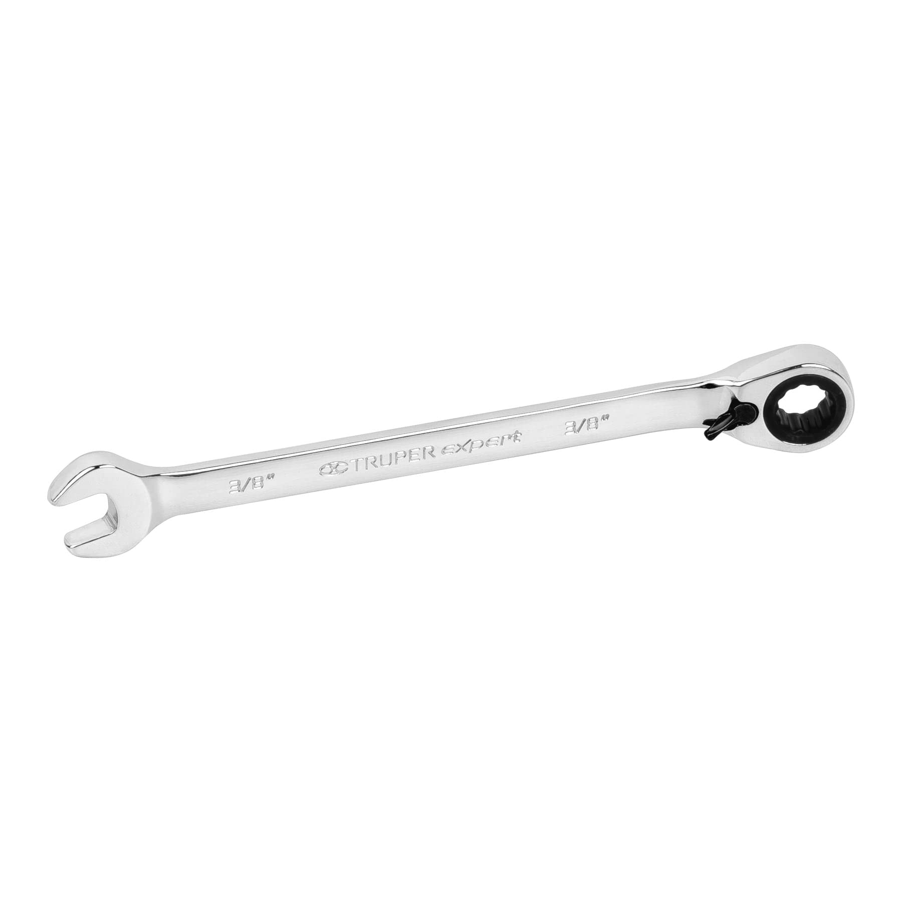 Truper Expert LL-2012XR, Llave combinada matraca reversible 3/8″ x 158 mm largo
