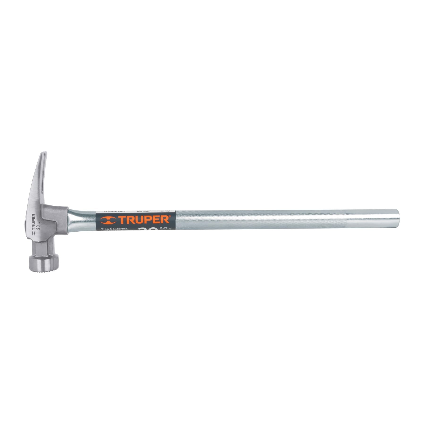 Truper MORCA-20T, Martillo California Ripper, boca fresada, 20 oz, mgo.