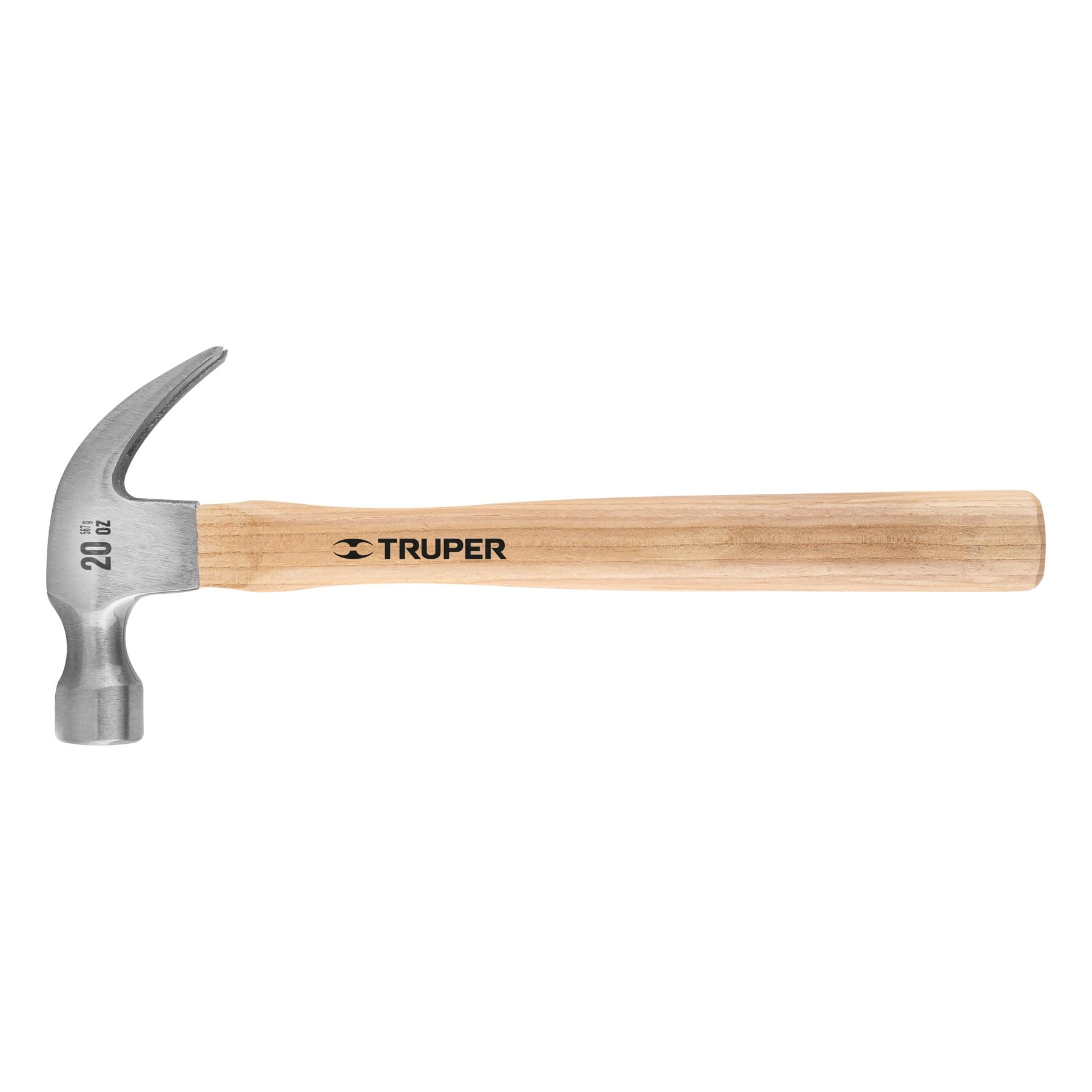 Truper MA-20, Martillo uña curva, cabeza pulida, 20 oz