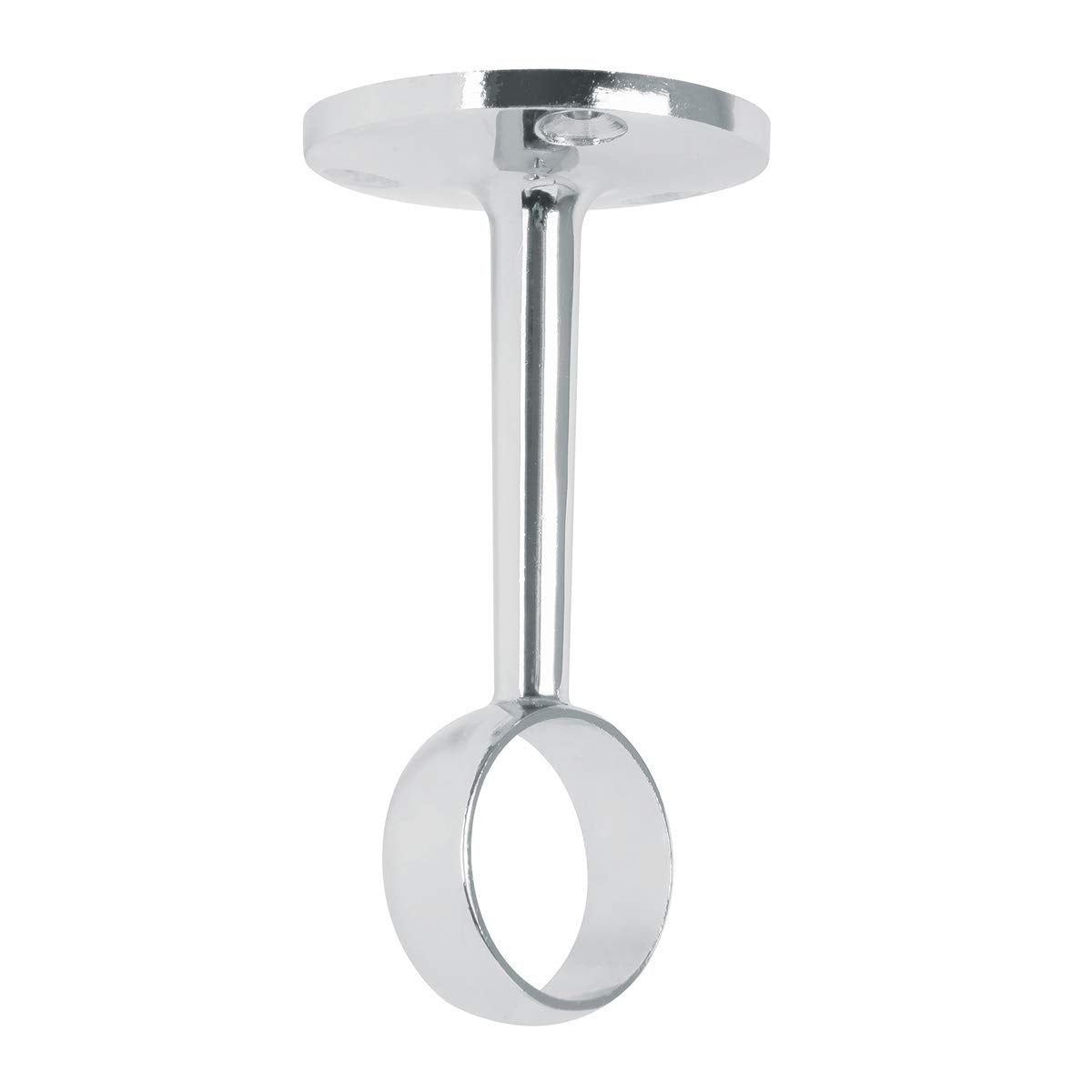 HERMEX Soporte central para clóset de tubo redondo