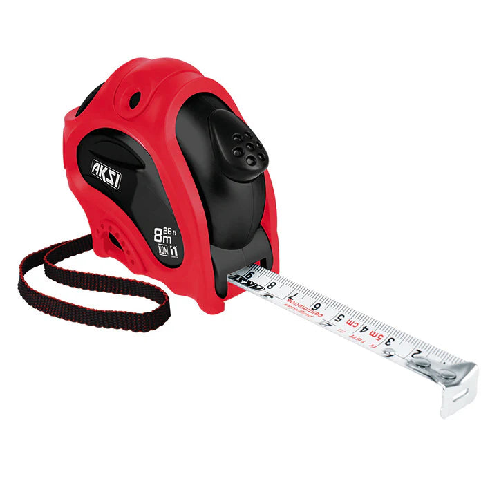 Flexómetro contra impacto Premium 3 metros AKSI Modelo FLEX-3LX-AK 103111