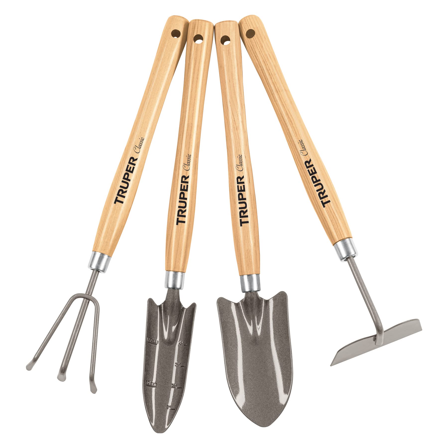 Truper JJ-4L, Juego de 4 herramientas para jardín, 15″