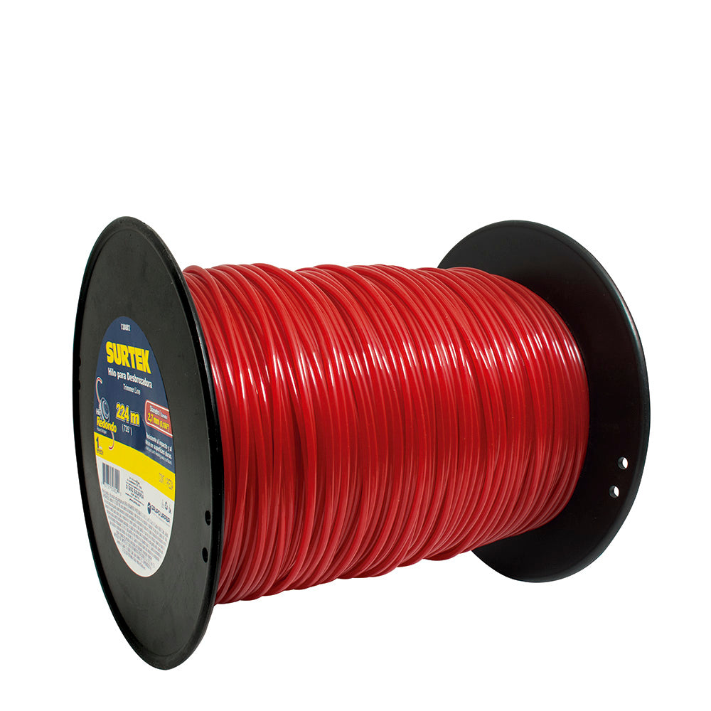 Nailon redondo para desbrozadora en carrete, 2.7 mm x 224 m Surtek