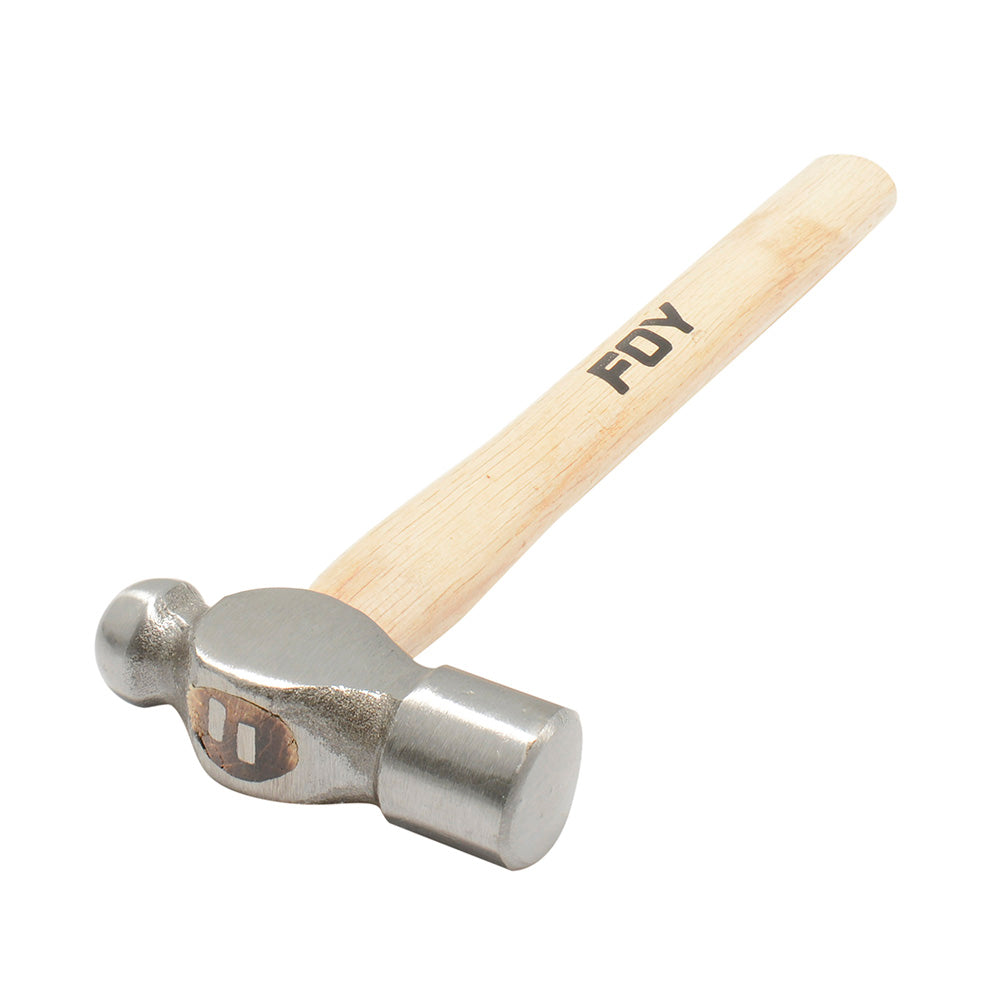 Martillo pulido de bola con mango de madera de 14", 16 oz Foy