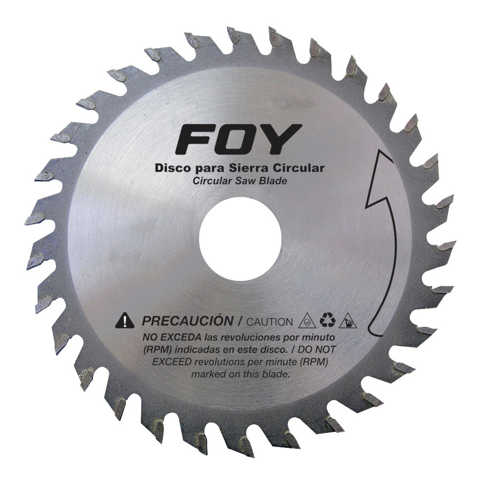 Disco para sierra circular para corte madera 40 dientes, 12" Foy