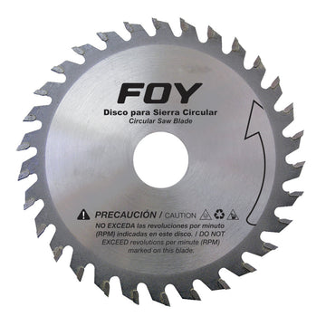 Disco para sierra circular para corte madera 100 dientes, 12" Foy