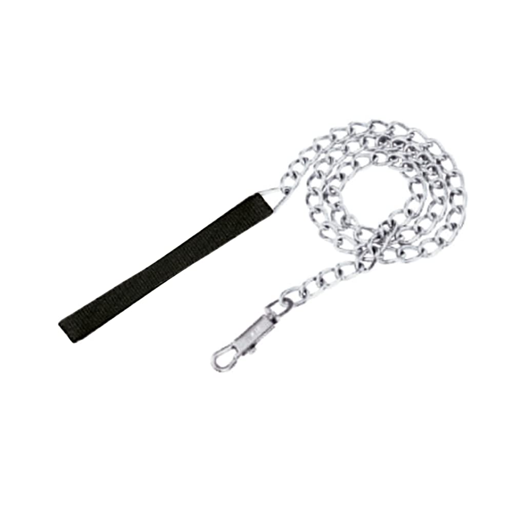 Cadena para perro cromada 2 mm x 1.20 m color negro