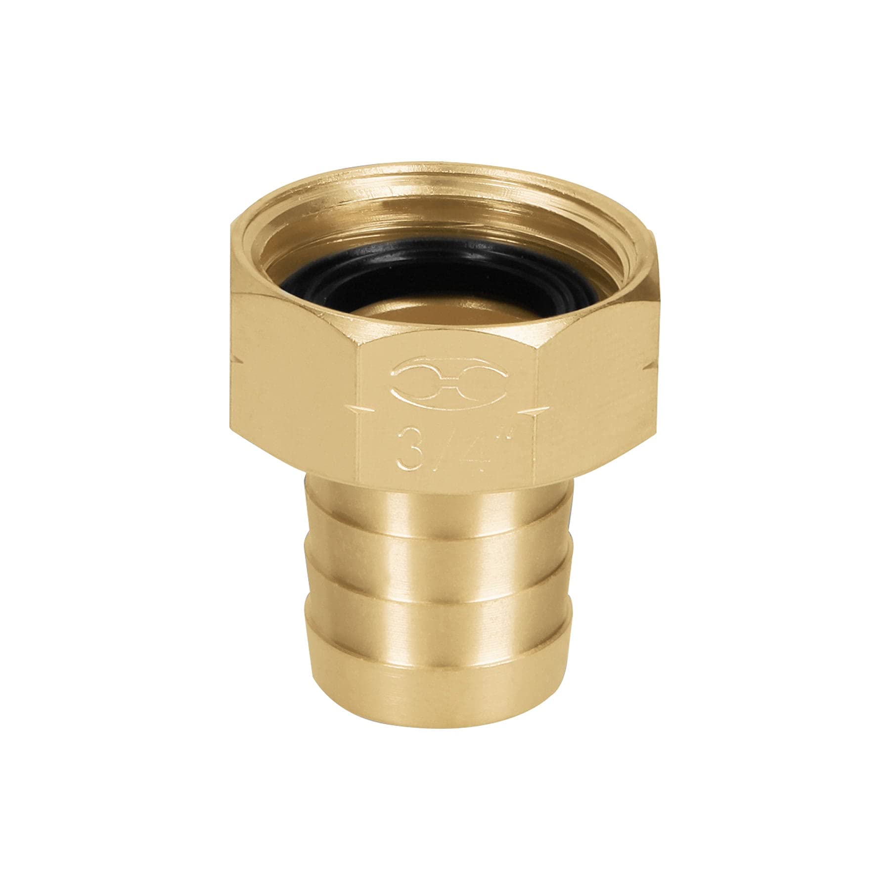Truper CF-3/4B, Conexión de latón hembra de 3/4″ para manguera, blíster