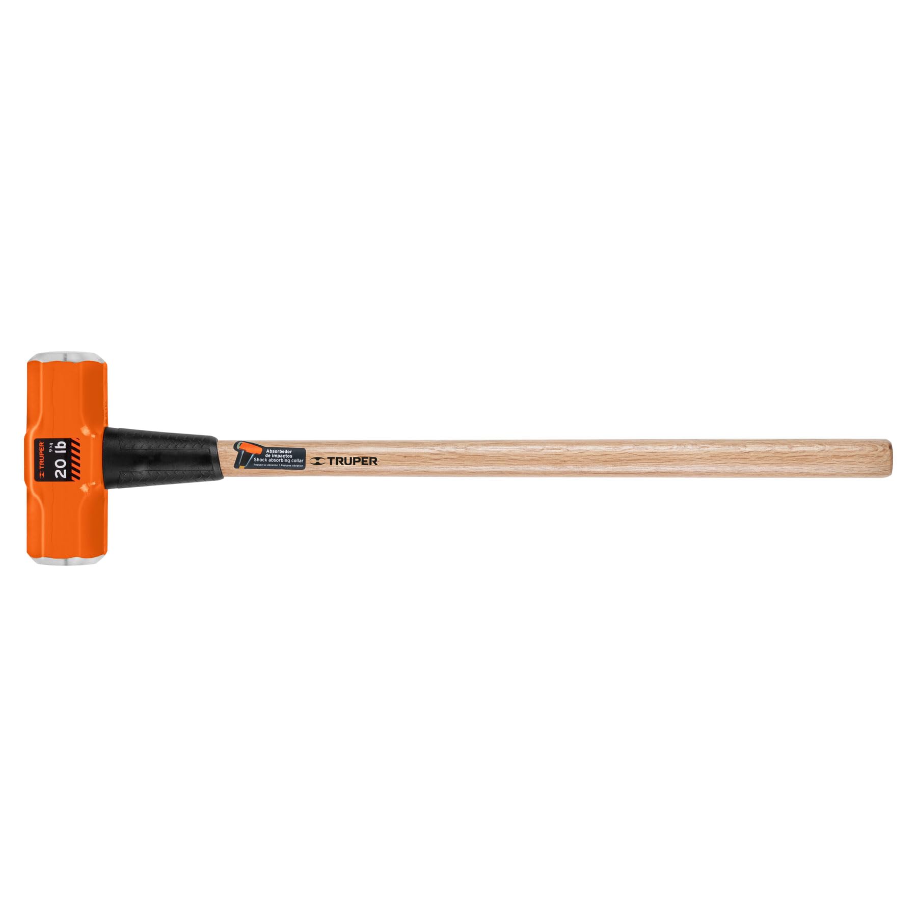 Truper MD-10M, Marro octagonal 10 lbs, mango madera 36″