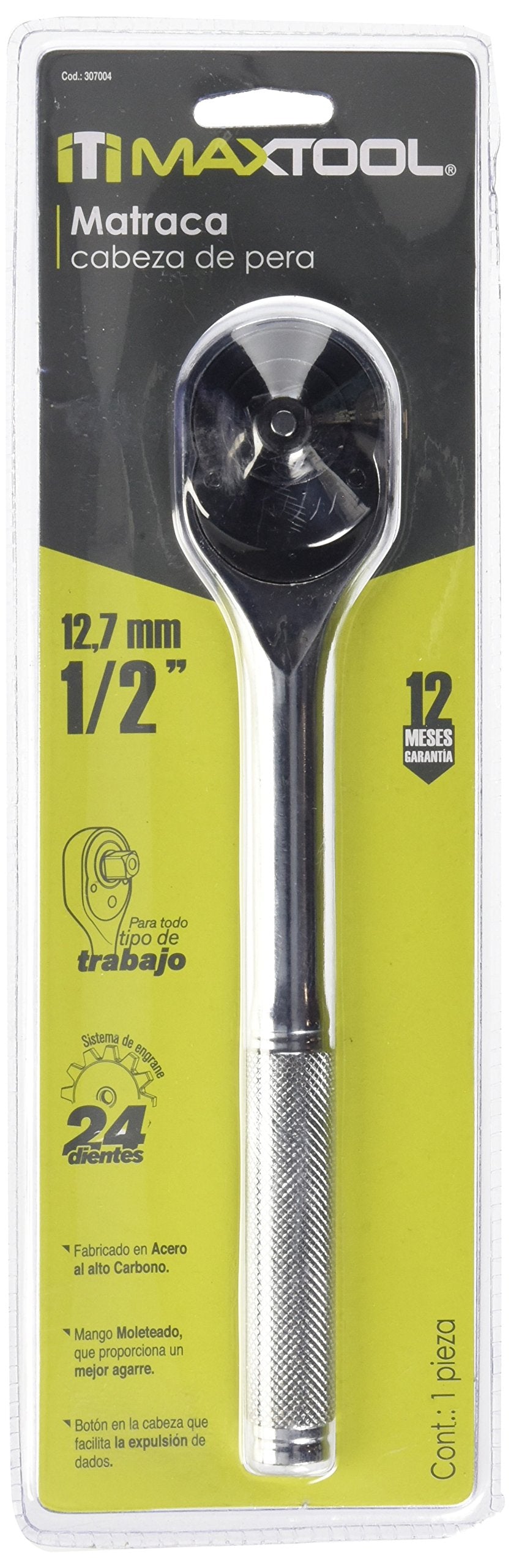 Aksi 307004 Matraca Maxtool Cabeza de Pera, 1/2
