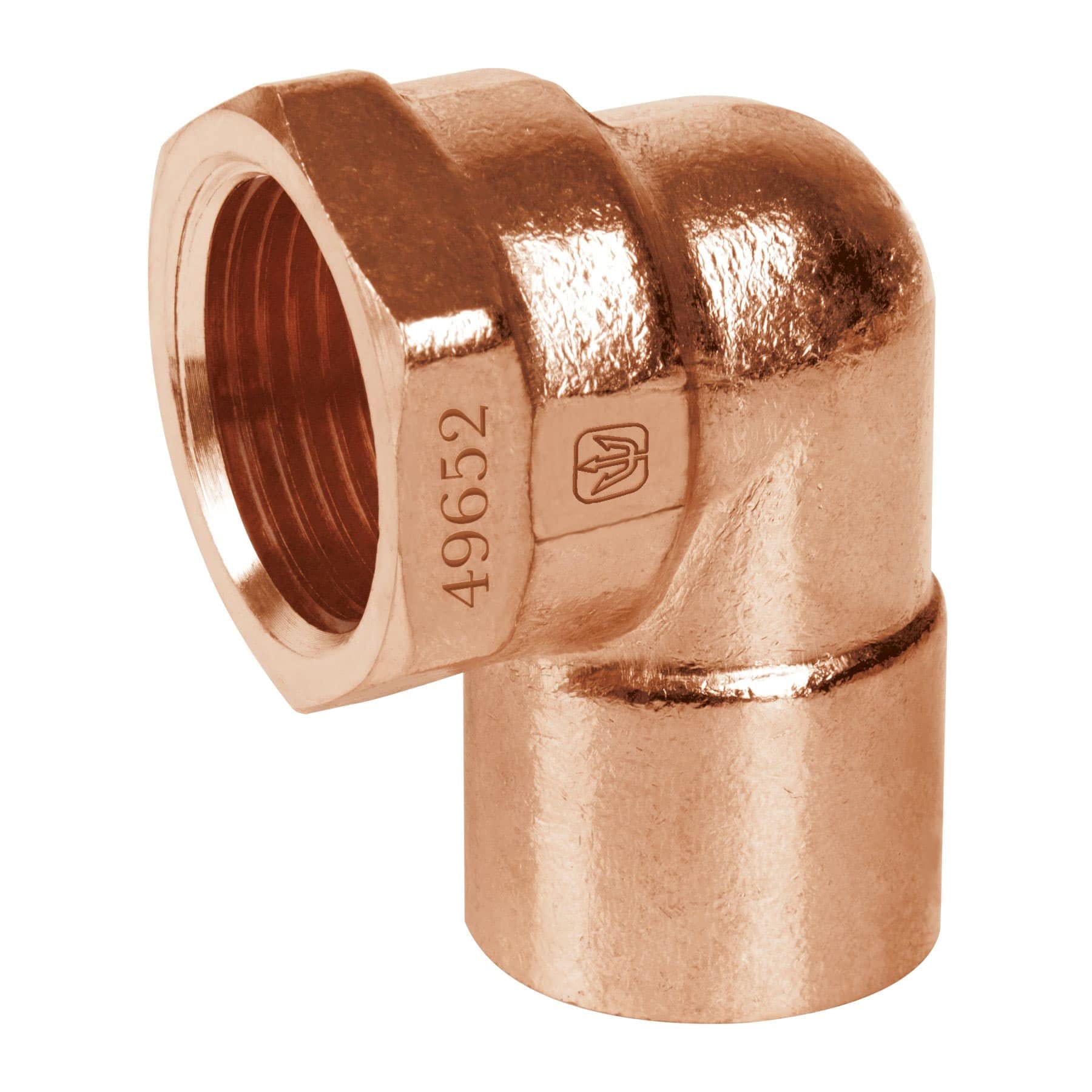 Foset CC-502, Codo 90° de 3/4″, cobre a rosca interna
