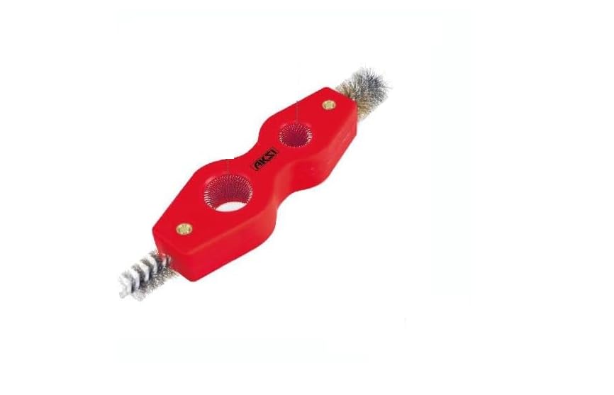 Cepillo limpiador de terminales de bateria 4 en 1 Aksi 128401