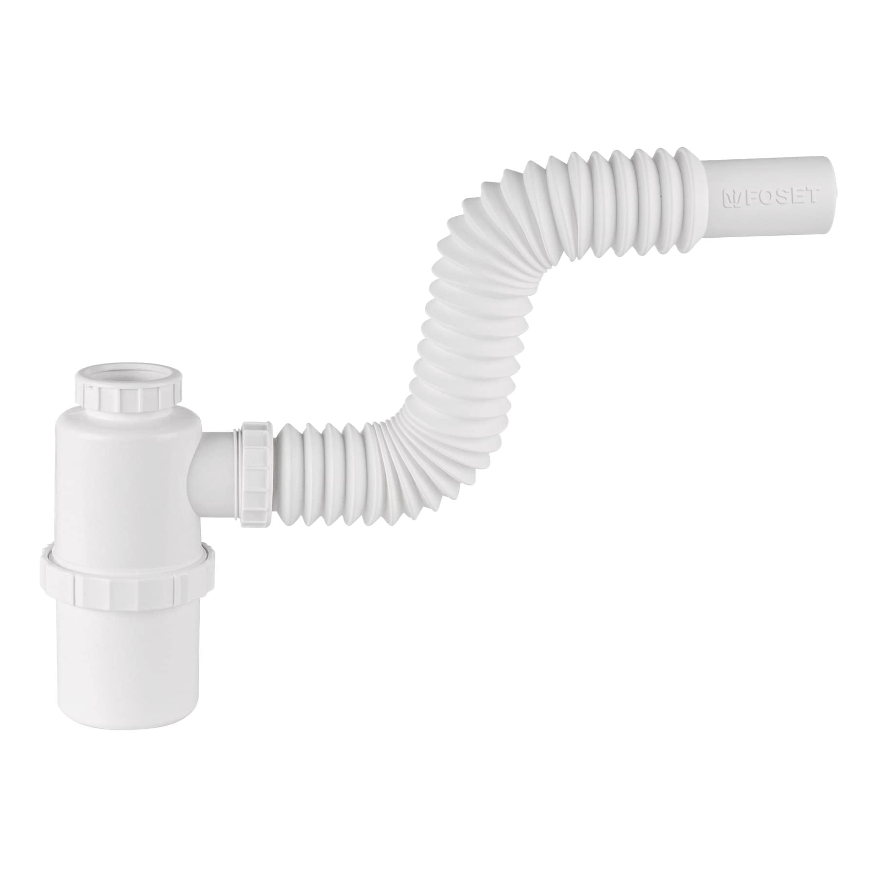 Foset CE-293, Céspol flexible sin contra, de bote para fregadero 1 1/2″, de polipropileno
