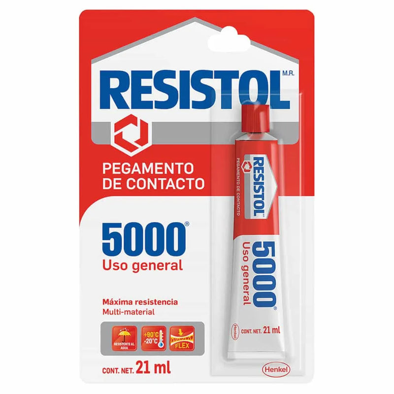 Resistol 5000, adhesivo de contacto multiusos, 21 ml - Carzamo.com
