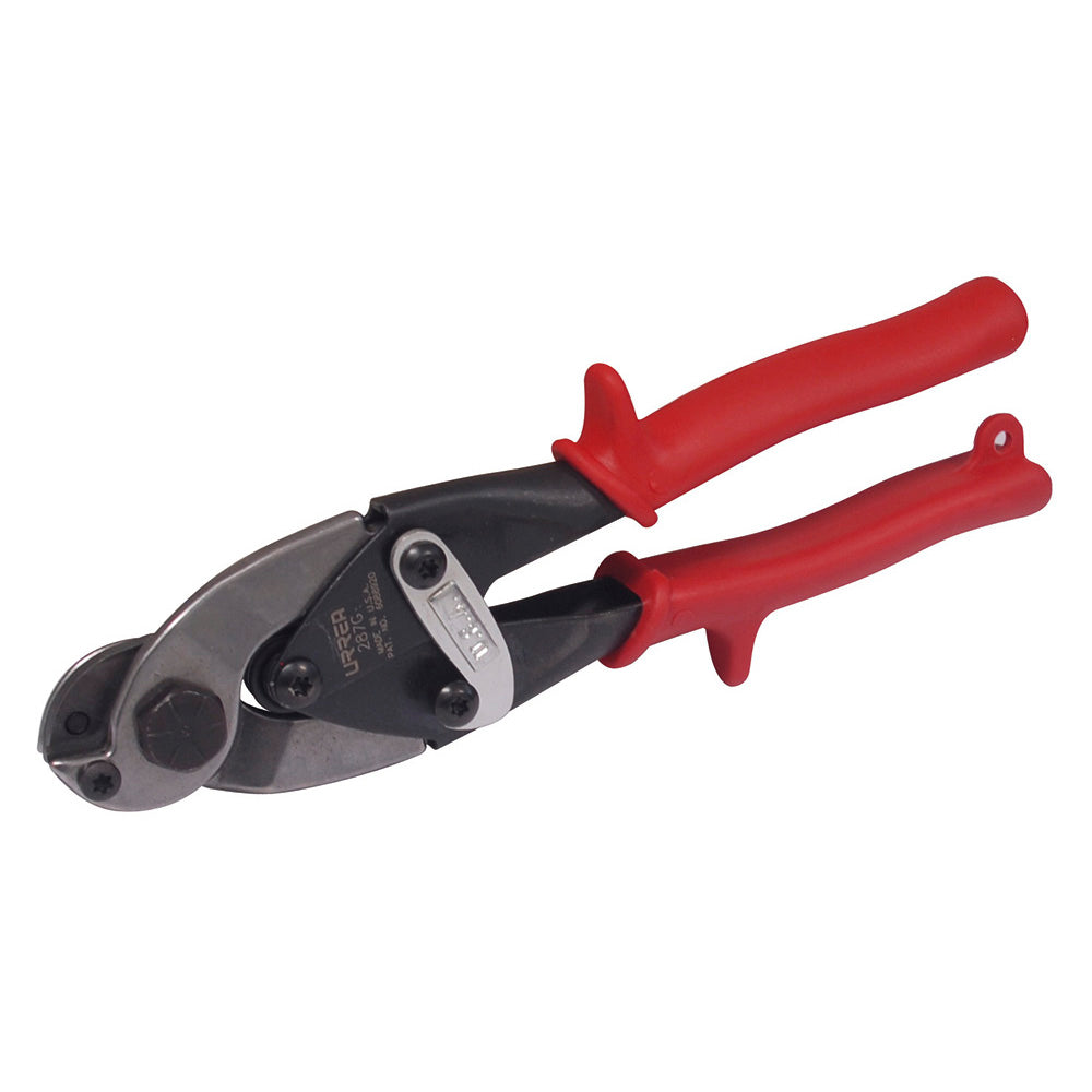 Tijera corta cable y alambre de acero con mango rubber grip, 9" Urrea