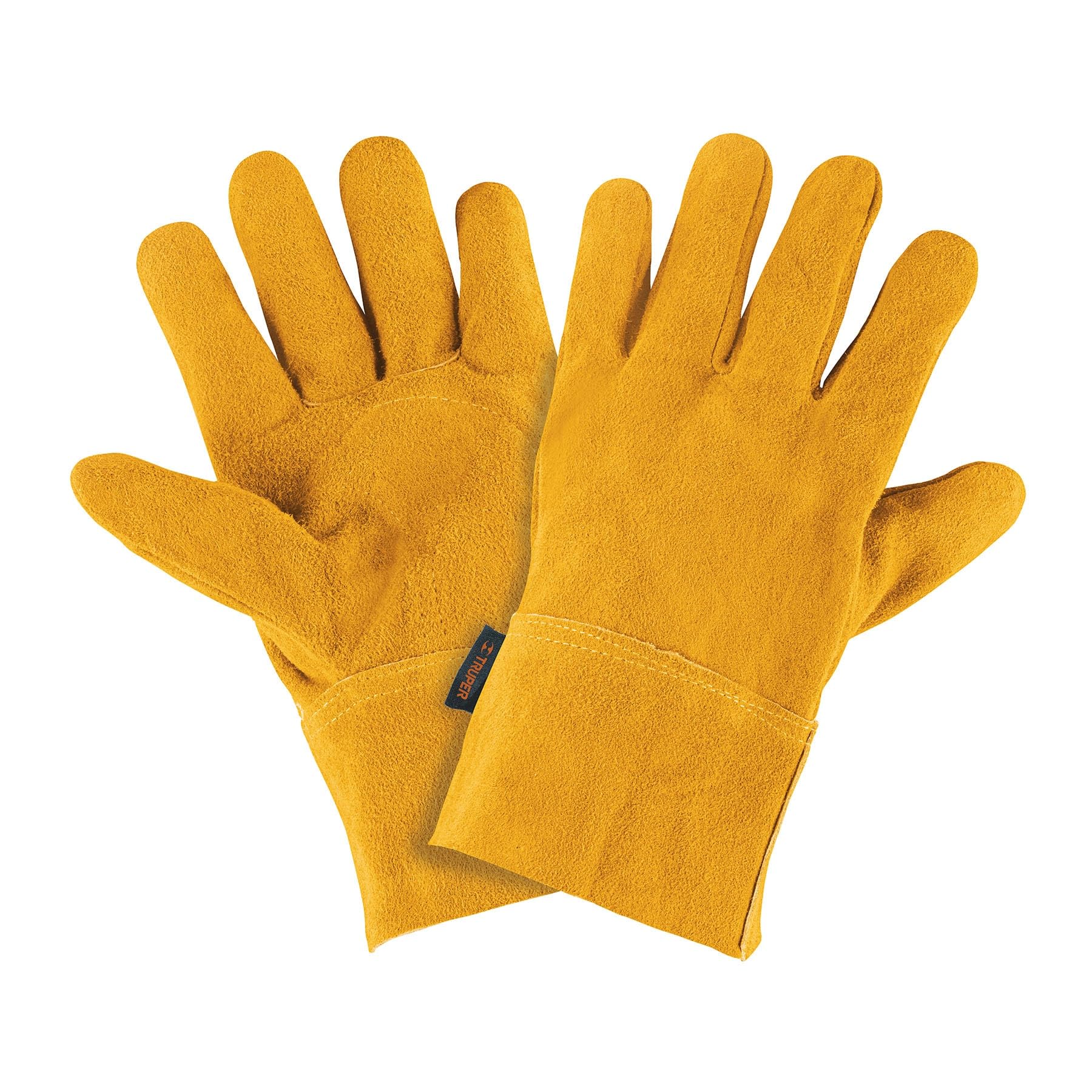 Truper GU-535, Guantes de carnaza, para argonero, puño de seguridad, corto