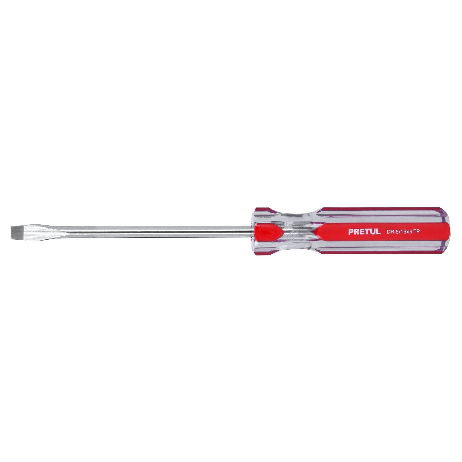 Pretul DR-5/16X6TP, Desarmador (punta fija) plano, mango de PVC, 5/16″ x 6″