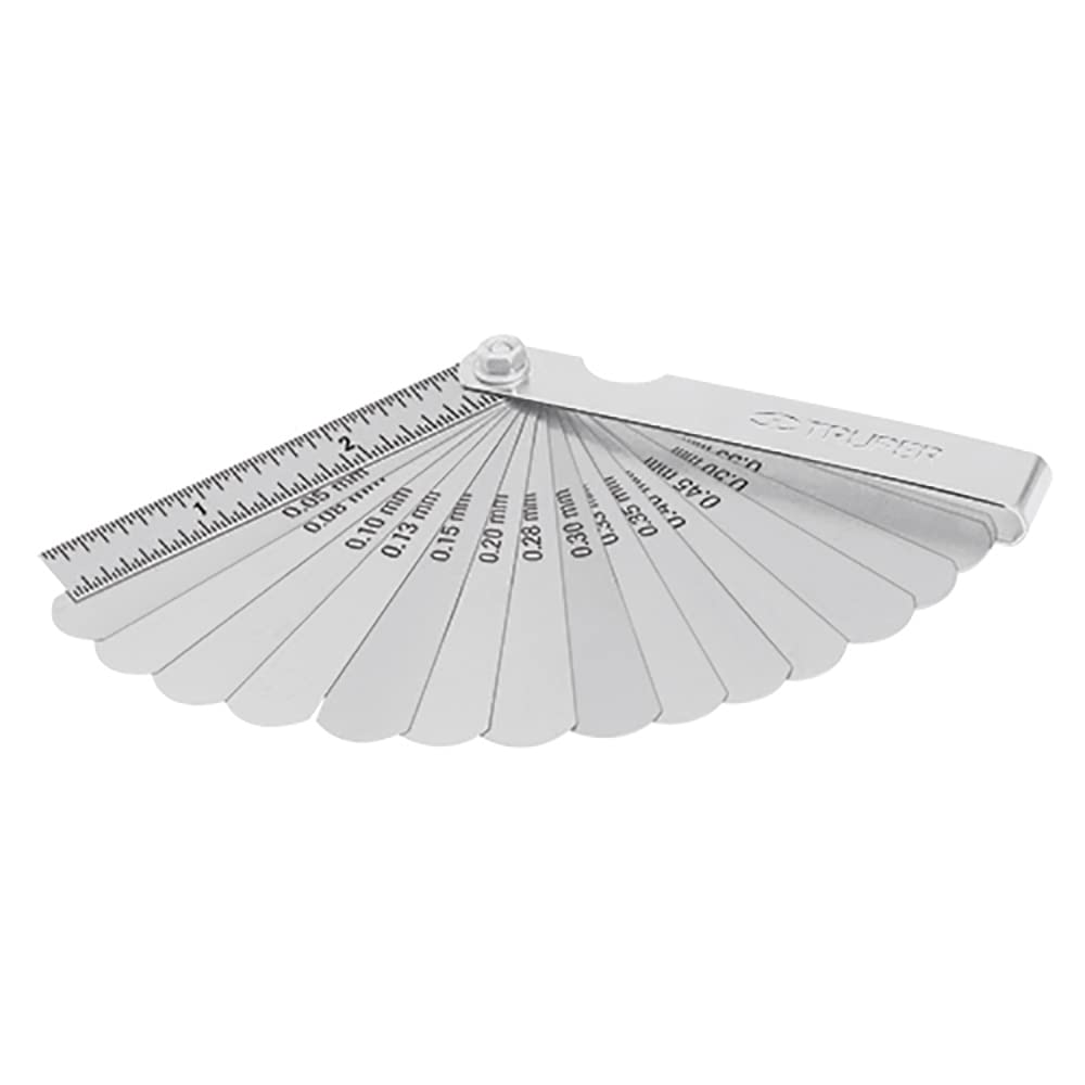 Truper CAL-15, Calibrador de 15 hojas std / mm, fabricadas en acero al manganesio