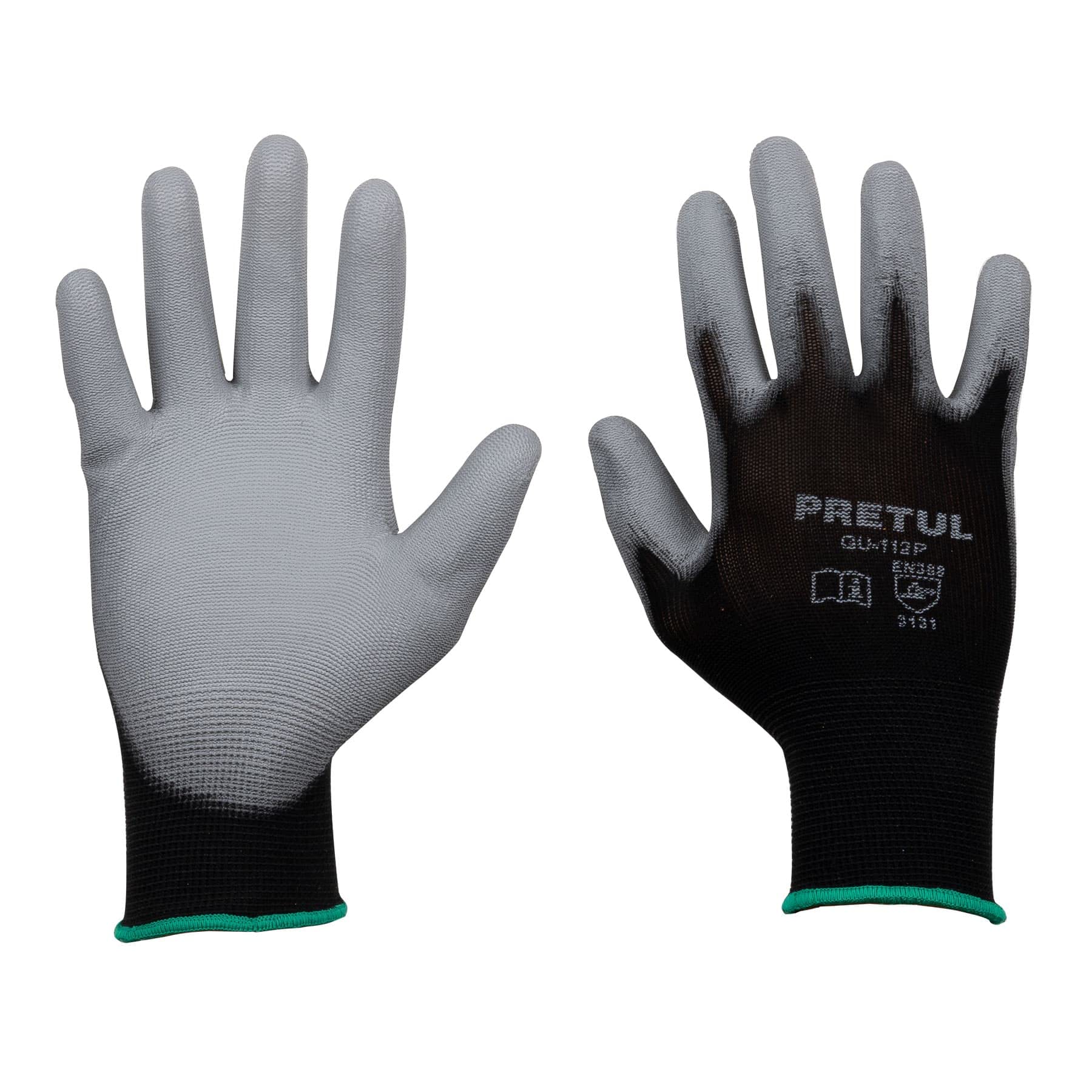 Pretul GU-112P Guante Pretul de nylon recubierto de poliuretano, mediano, color, Mediana, pack of/paquete de 1