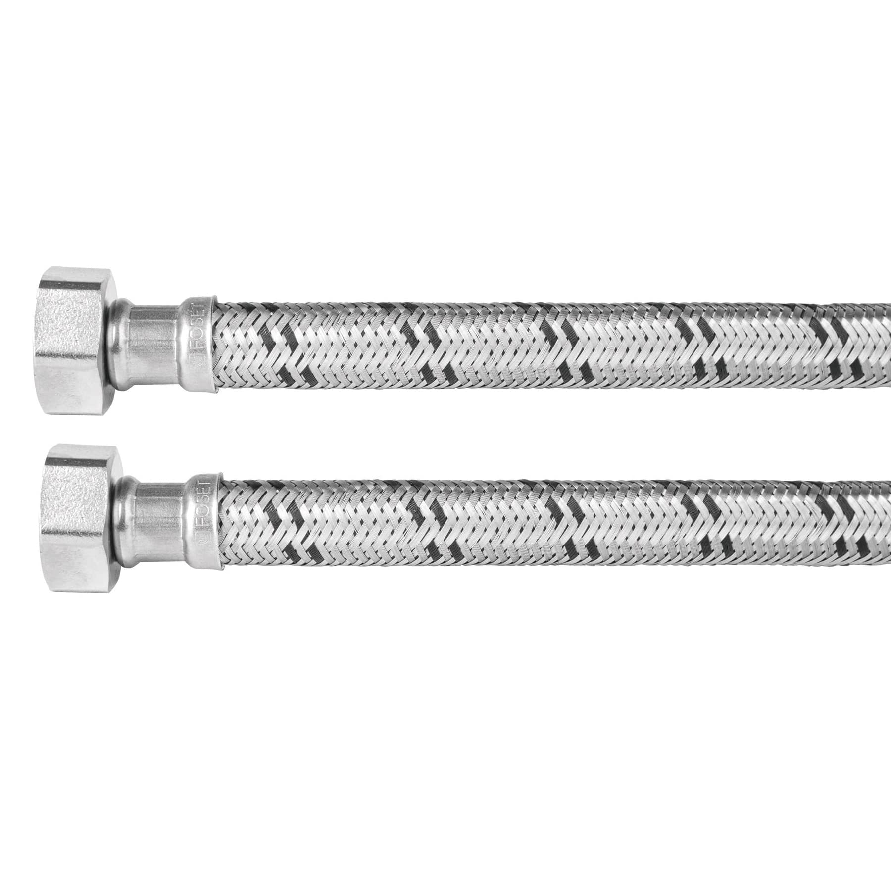 Foset FBO-3440X, Manguera flexible de 40 cm para boiler, trenzado de acero inoxidable