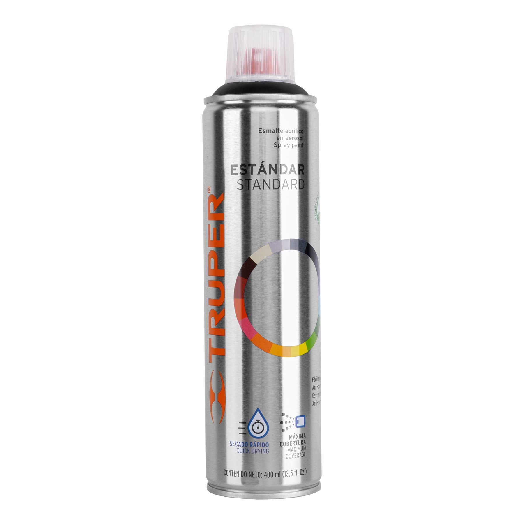 Truper PA-NM, Pintura (Esmalte acrílico) en aerosol, negro mate