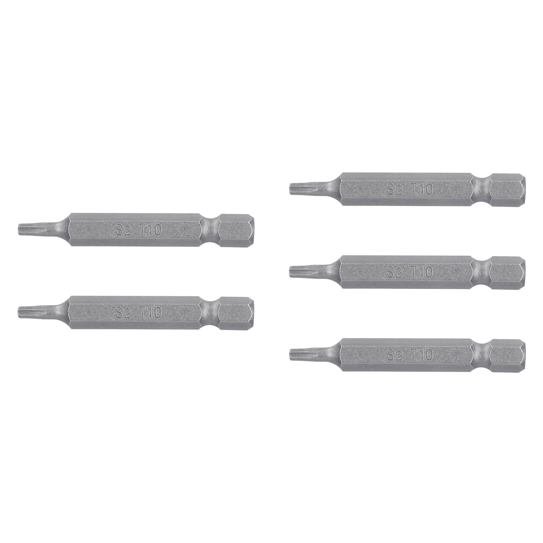 Truper Expert PUDE-5210, Estuche con 5 puntas torx T10 largo 2″ resistentes al desgaste