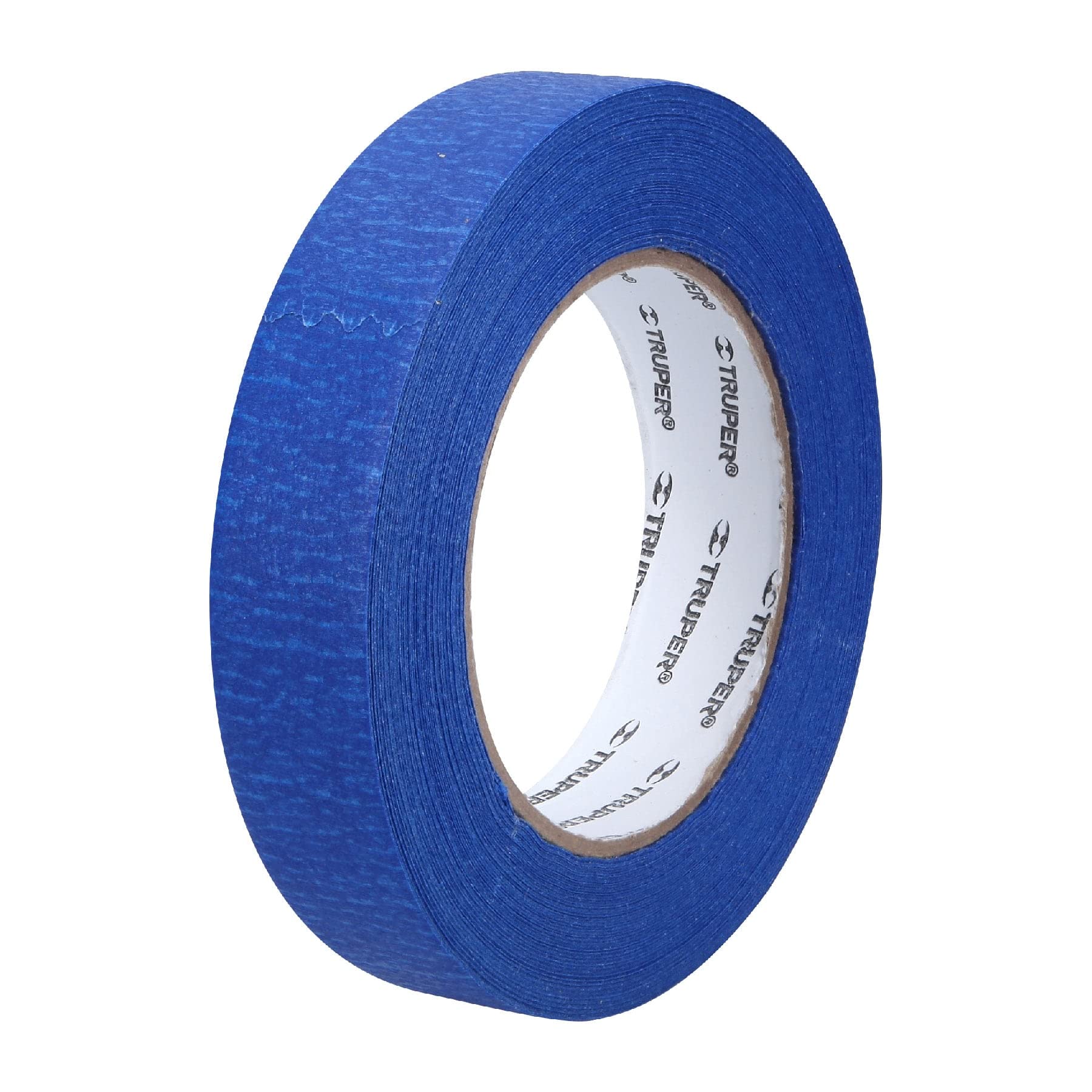 Truper MSK-1A, Masking tape, 1″ x 50 m, azul, adhesivo de emulsión