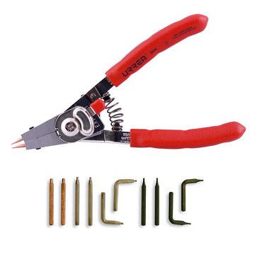 Pinza para anillos de retención con puntas intercambiables, 11 piezas Urrea