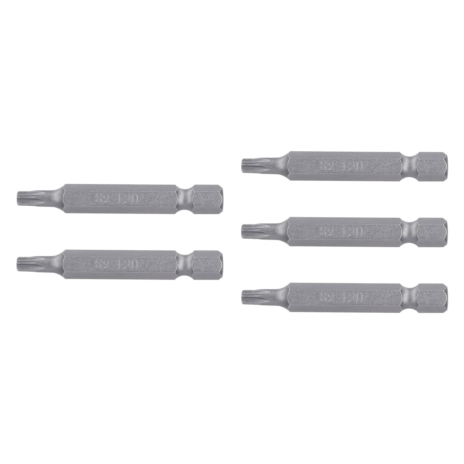 Truper Expert PUDE-5220, Estuche con 5 puntas torx T20 largo 2″ resistentes al desgaste