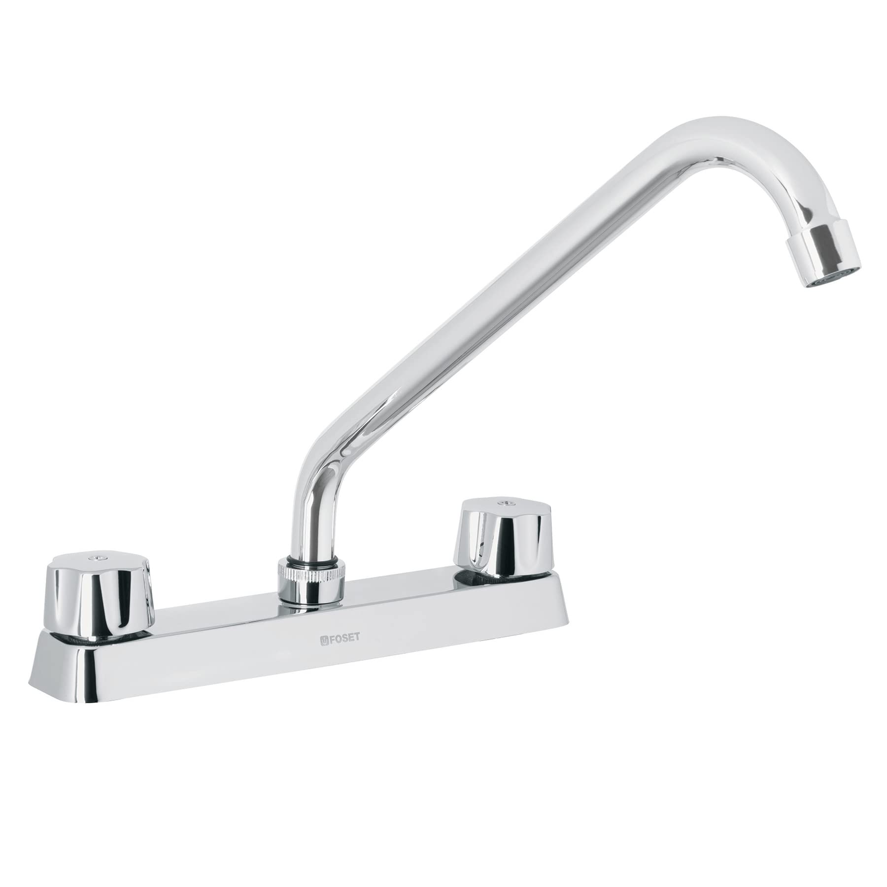 Foset Basic FP-318, Mezcladora plástica 8″ para fregadero, cuello largo