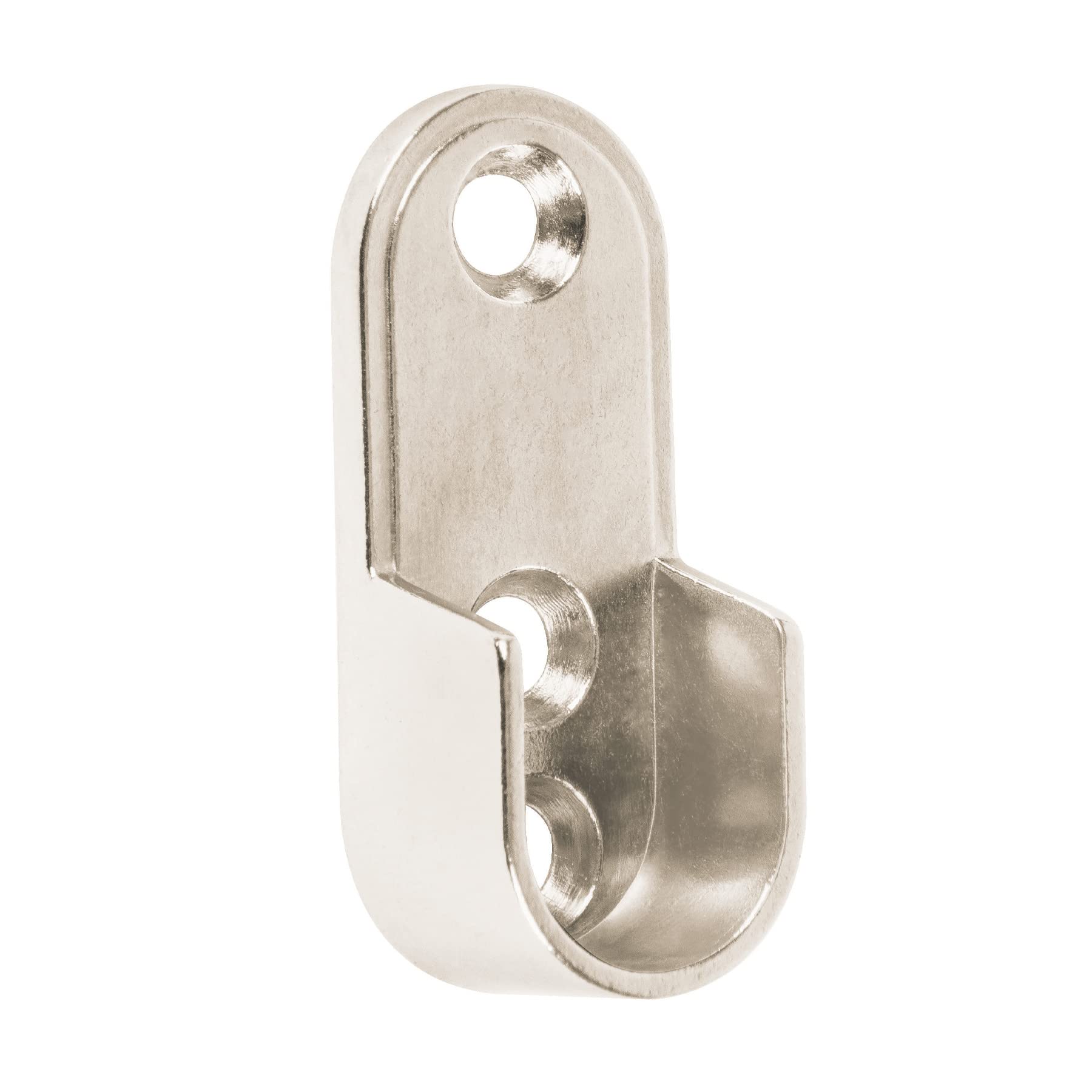 Hermex BTO-5 Brida cromada para tubo ovalado de closet, color, pack of/paquete de 1