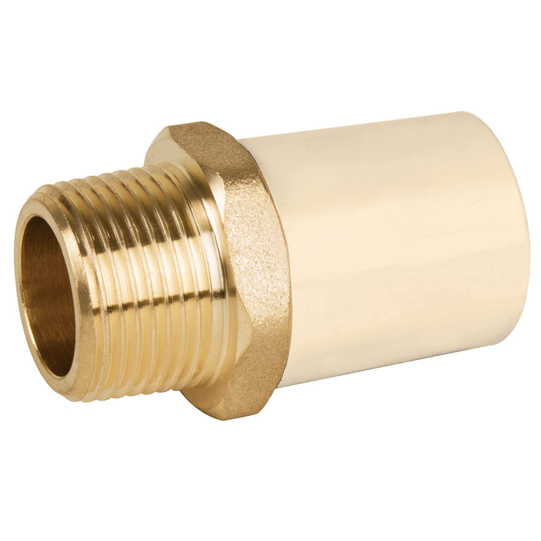 Foset Hidroflow CPVC-652, Adaptador macho de CPVC, con inserto metálico, 3/4″