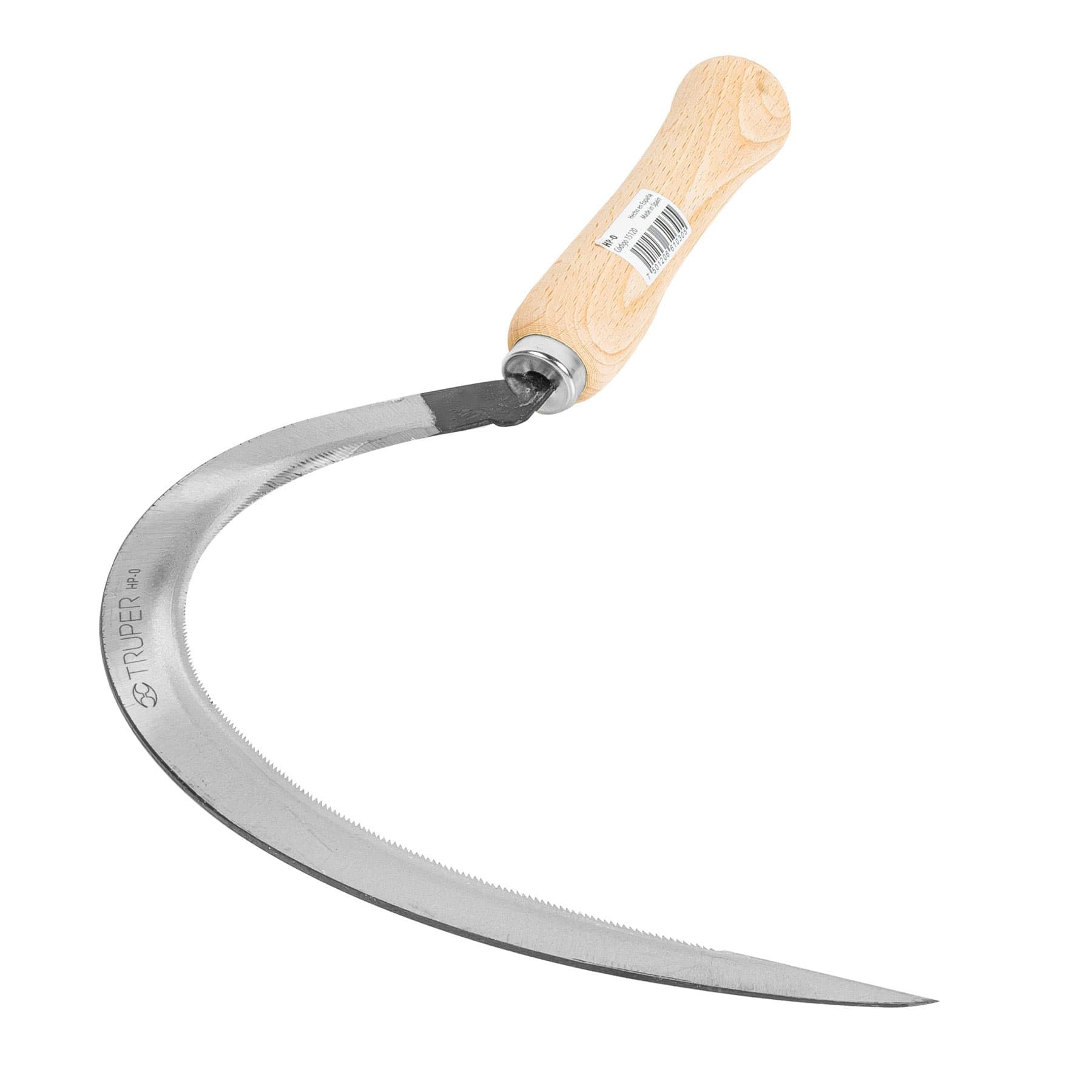 Truper HP-0, Hoz dentada # 0, para corte de hierva y maleza, 16″