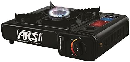 AKSI Compact Portable Gas Stove with Manual Ignition for Camping and Home