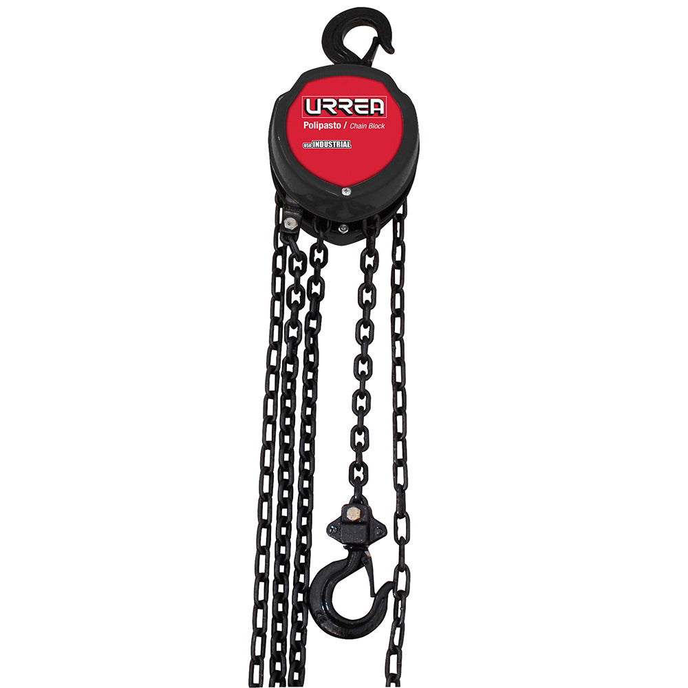 Polipasto manual 1 ramal, 1 ton, cadena 6 m Urrea