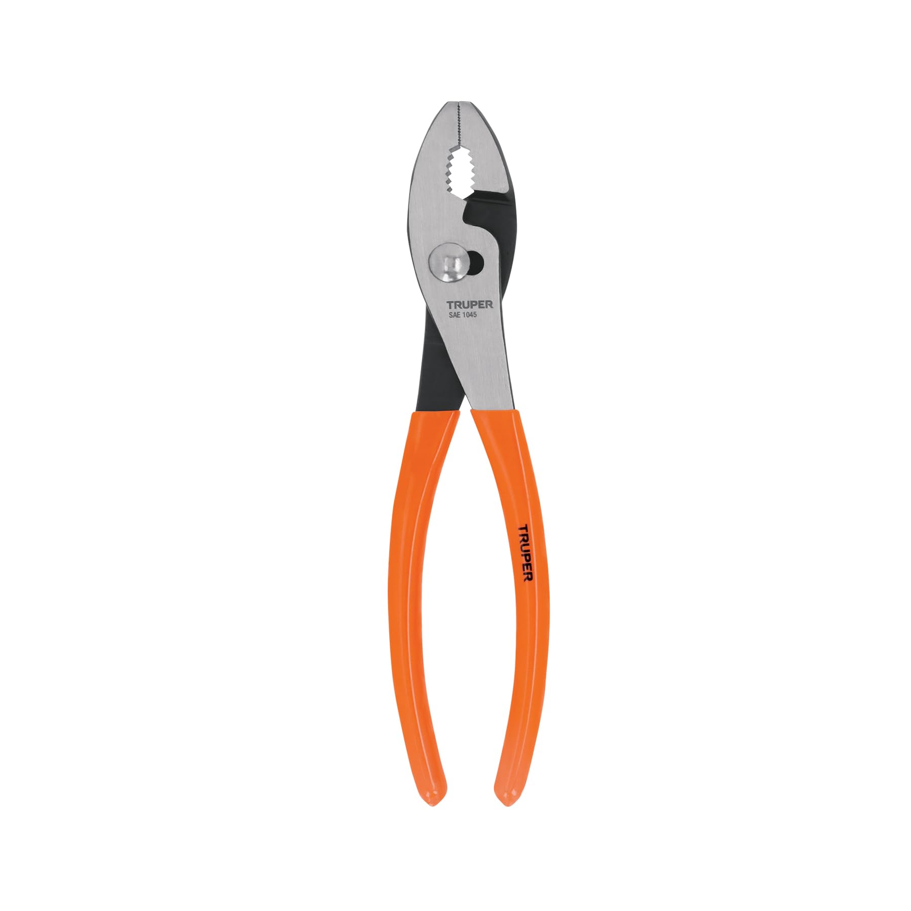 Truper PCH-10, Pinza de chofer, mango de vinil, 10″, negro con naranja
