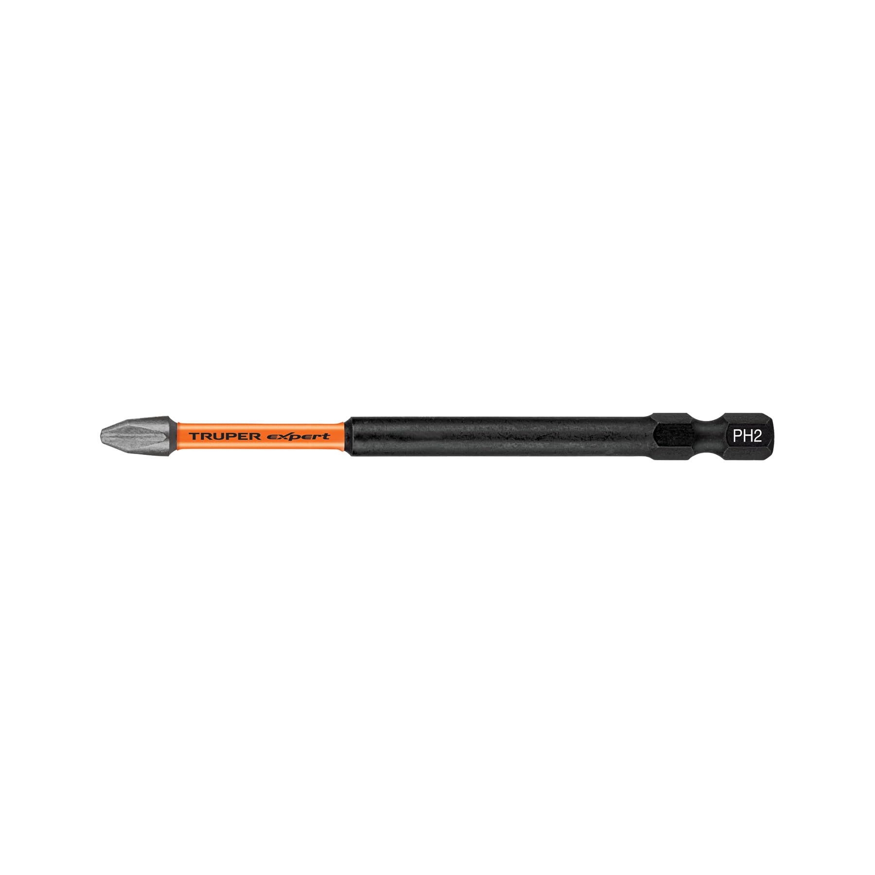 Truper PUDE-1402I, Estuche con 5 puntas de cruz PH2 de impacto largo 4″