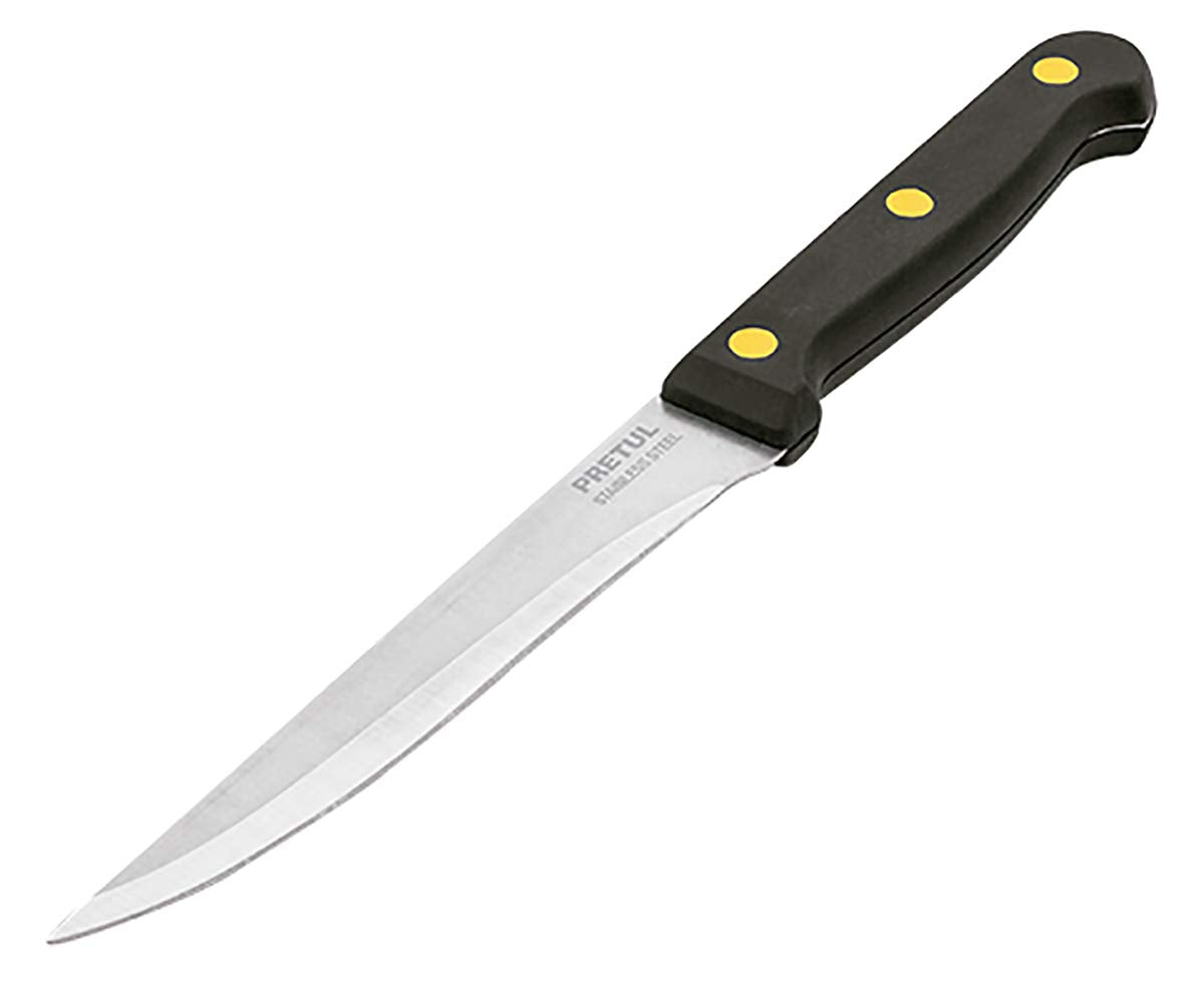 Pretul CUCH-P53, Cuchillo para asado liso, mango plástico, 5″